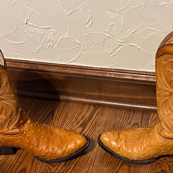 Ostrich Skin Cowboy Boots - Picture 5 of 5